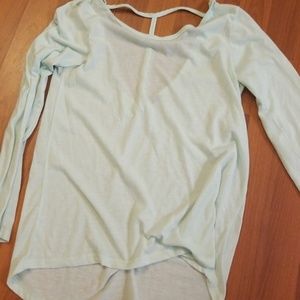 Material girl long sleeve t back tshirt